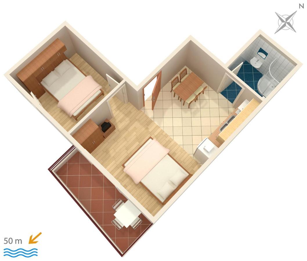 Apartments By The Sea Promajna, Makarska - 2673 Exterior foto